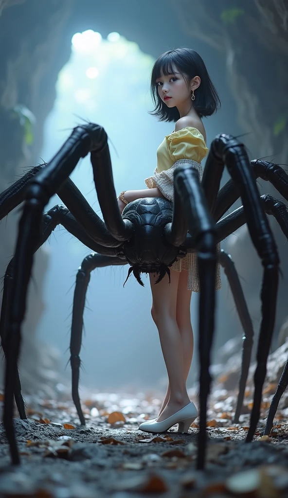 Girl with a four-legged back
