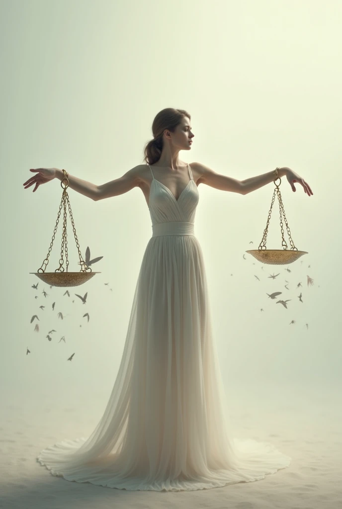 justice for raped girls, in justice scale, the girl  blood dress and the rapist hand both sit on the scale