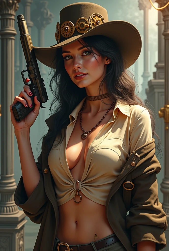 Foto hiperrealista en primer plano de Kate Beckinsale being killed by hanging on gallows, masterpiece, best quality, (photorealistic:1.4), (cowboy jacket over torn shirt) Create dystopian masterpieces. Western theme, dusty atmosphere, wooden buildings, a setting sun casting long shadows, aged and worn costumes, anticipation in the air, intense standoff, empty place, deserted town, beautiful woman, skinny, small breasts, straight brown hair, detailed face, photo taken from a distance, age 20 tears old, (((hanged to death on gallows:1.4))), (((gibbet:1.2))), (((lifted by one ((tensed rope above her head))))), (((neck wrapped by rope))), (((pendue:1.4))), (((tense rope leash from above))), (((gallows:1.4))), (((pants down:1.4))), (((exposed cameltoe panty:1.4))),woman lies on her back with her legs up, showing her pussy,cum on body,top, sexy, woman lies on her back with her legs up, whole naked body, slave, shackled in stocks, naked full body, show perfect pussy, show tits,