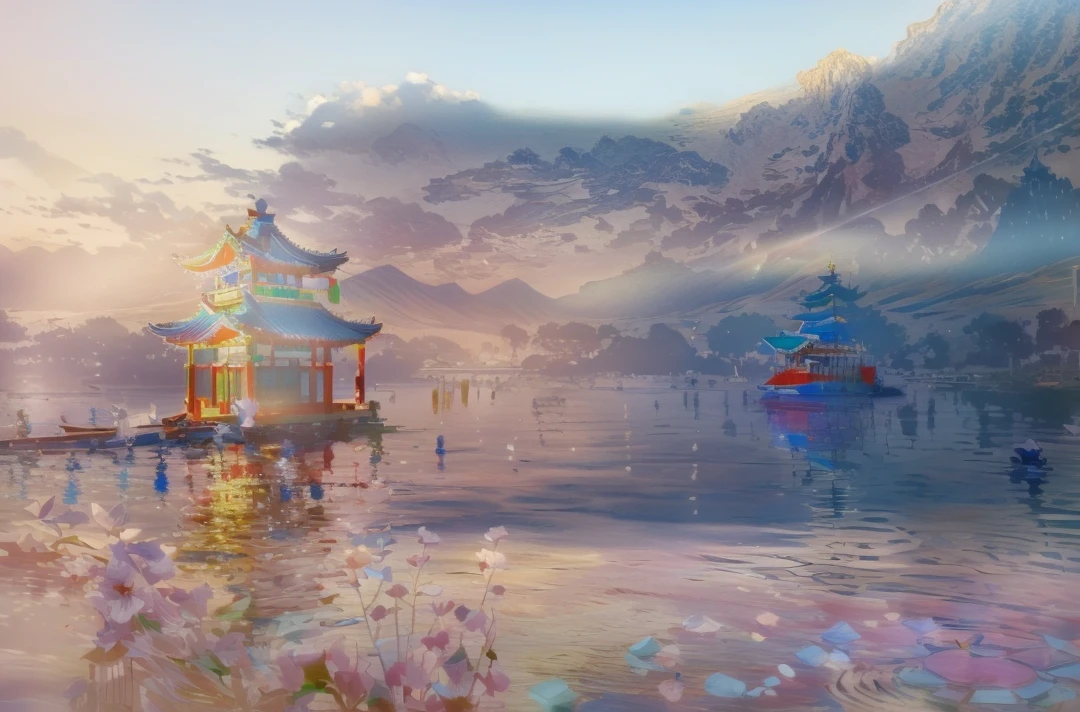 That mysterious night recently,
In the twilight
It is the most romantic picture
That dark night
A moon inlaid with tenderness
Illuminates the surrounding clouds
This dark night cloud
It is a mural painting of the Mogao Caves
Cleansing the inner stream
Take a sip of osmanthus wine,
That osmanthus was not cut by Wu Gang
Make a poem to chant the Mid-Autumn Festival
Can that poem make Chang'e smile?
The silent and deep Guanghan Palace
You may wish to take in the displaced people of the world