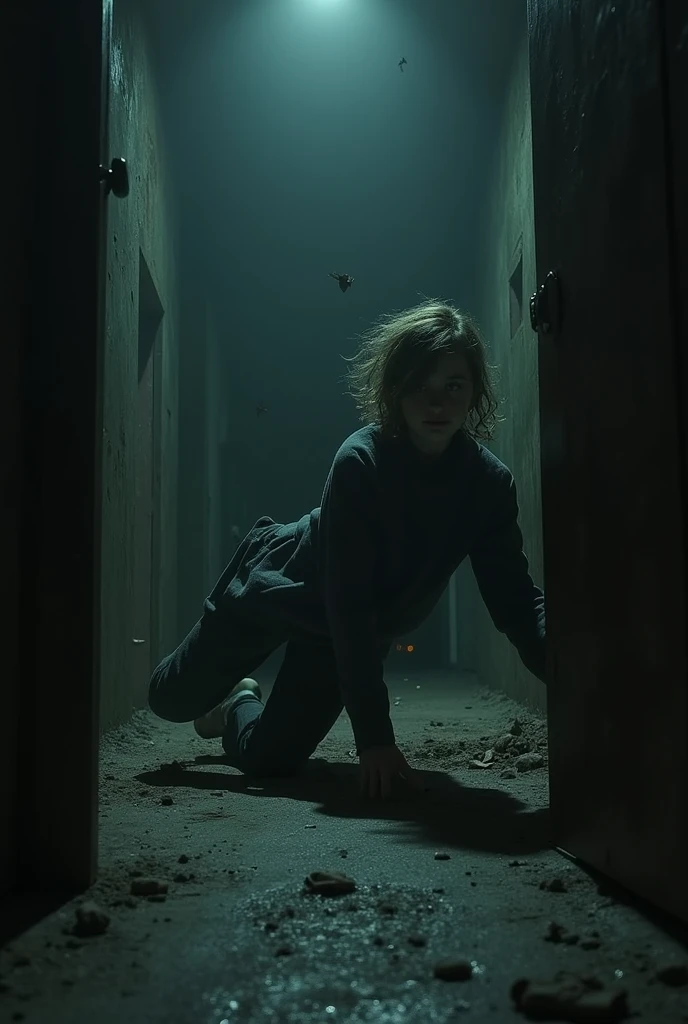 liminal spaces, scary, Erie, person, sharp teeth, claustrophobic