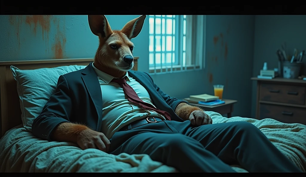a well-dressed wolf surrounded by women with large brea buttocks inald's, dramatic lighting, cinematic composition, dark moody colors, chiaroscuro lighting, highly detailed, photorealistic, 8k, masterpiece