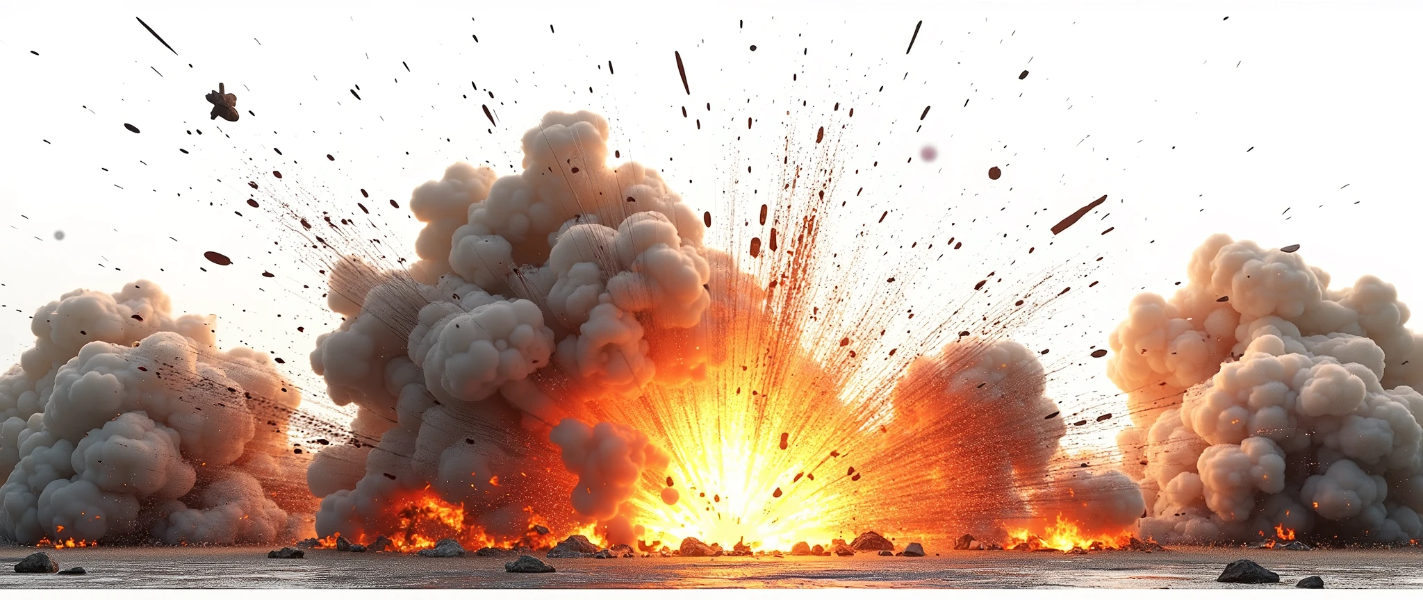 Explosions, gunsmoke, corpses, battlefields, aircraft, 4K, HD