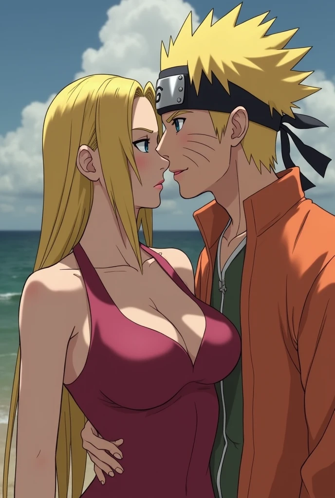 Tsunade and Naruto doing sex without dress