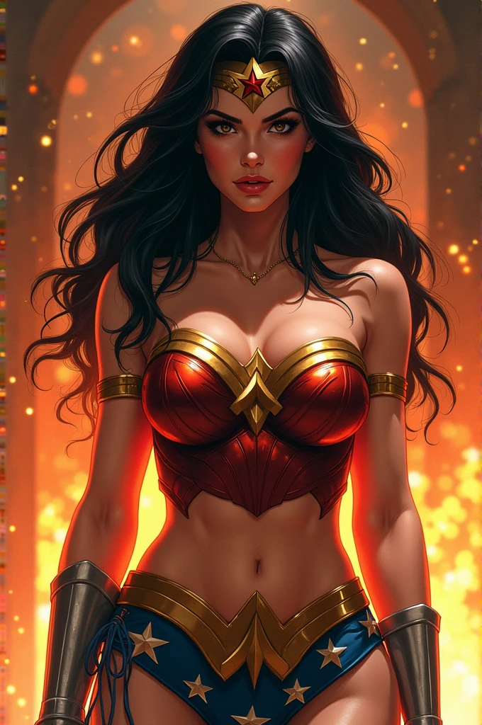 AMBER HEARD A MUSCLE POWERPUFF, hot and sexy, COMPLETE WITH AN EROTIC SHAZAM CORSET AND CAPE COSTUME. TAN SUPERCHICA SEXY