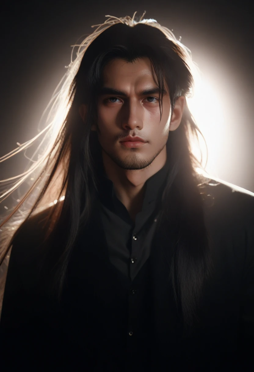 фото zky zhong kunyi, male focus, ((long hair)), ((correspond)), ((volumetric lighting)), best quality