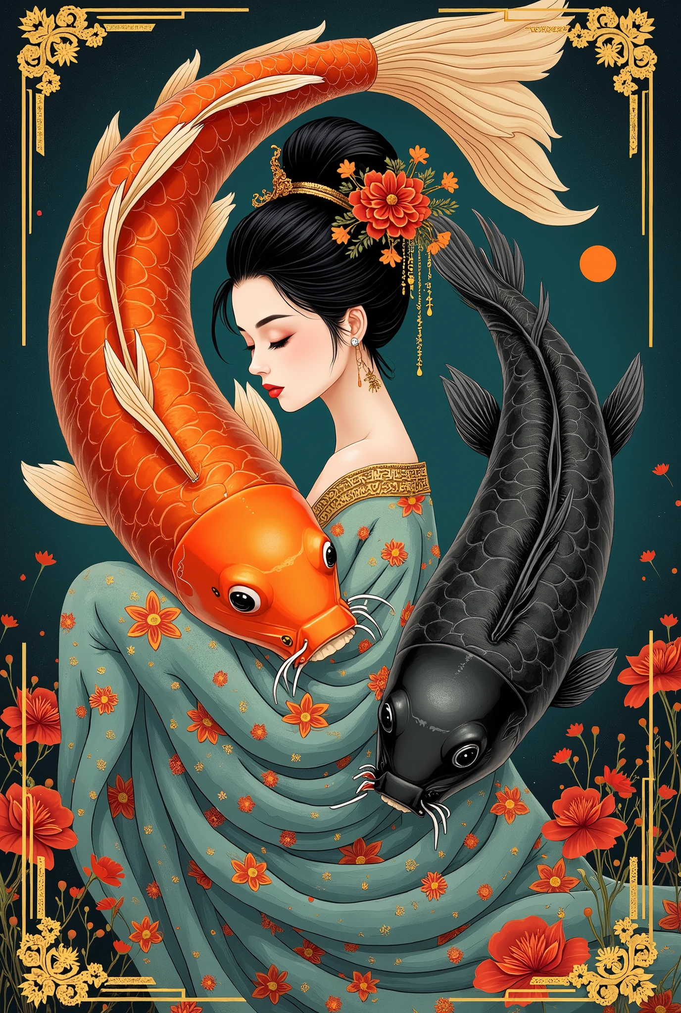 Yin yang hundred, irezumi