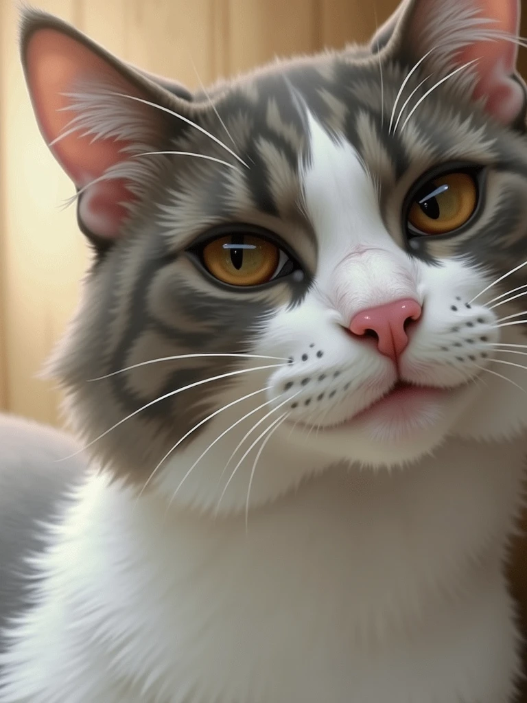 One, check_9,check_8_up,check_7_up, source_cartoon, source_fluffy, Catboat, Anthro fluffy feline girl, tall body, hourglass figure, Adult woman, Blue eyes, :3, muzzle, pink nose, silver fluffy body, tabby gray tabby cat, длинные светлые hair, hair, Closing one eye, standing, Loving expression, simple white background,  , (realistic, Photorealistic, hyperrealism, Photo, hyper detailed fur):1.3, amazing, ultra clarity, 4K, excellent quality, high detail, close-up, bare chest, , cum on face, sex oral ???? oral, human ?????,  Zoophilia, cute sucks ????, the cat gently sucks, caresses with tongue, Sperm drips from the mouth, balls dick, shaved balls, big dick, juicy ????, touches eggs with hands, plays with eggs,  naked, Nipples, Foreground,sperm stretched on tongue, looks at the viewer, exhaust, Школьный exhaust