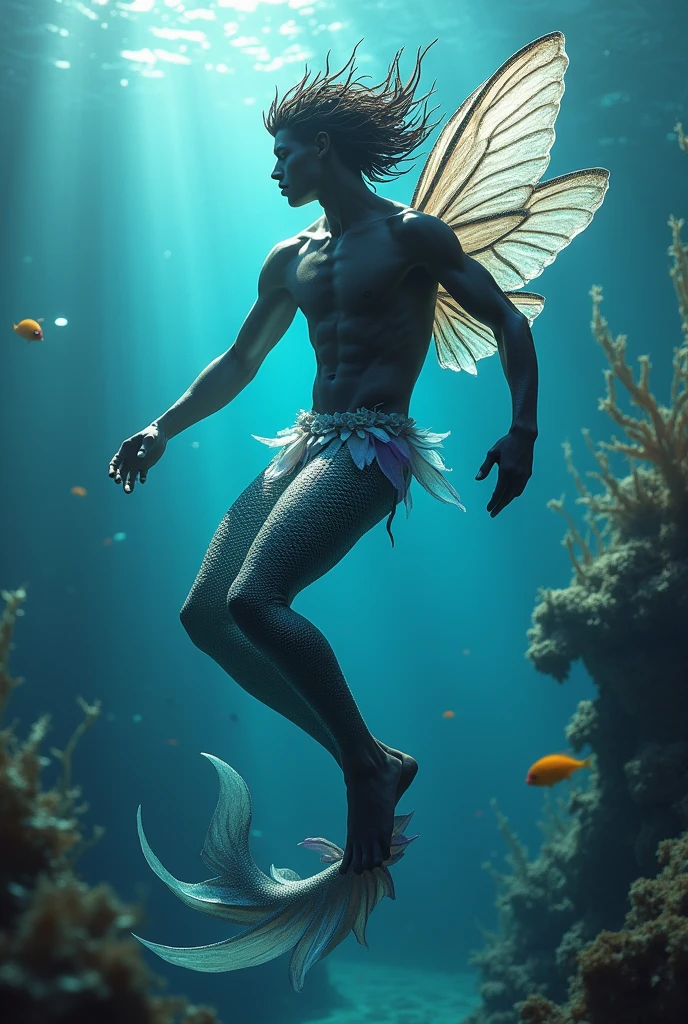 I am a man and a butterfly swimmer. I want a photo.