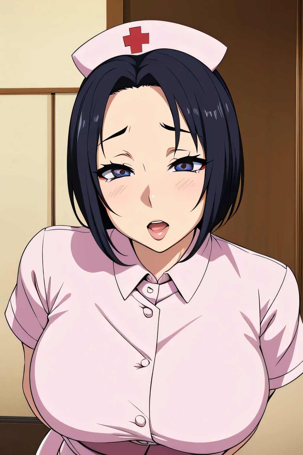 {best quality}, {very aesthetic}, {ultra-detailed}, {best illustration},NSFW,mature female,Perfect Face,Suikoden,Mrs. Lin,{full_nude},{full_body},big breast,big nipple,Sweating,Pubic hair of the same color as the hair,Eyes downcast,Looking at the male genitalia,skinny, Undressing, sex,Blowjob,Male genitalia covered with pubic hair,She is sucking a man's penis with a disgusted look on her face., Mouth covered in semen,girl sit on the bed,chinese traditional style bed,