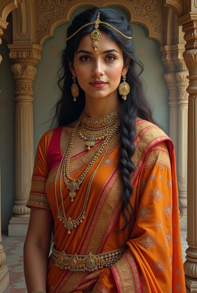 Create simple and rough
The legnth should be kinda long , like the one Kim is wearing which droops down way below her neck. You don’t see that in typical desi naths as they travel directly from the face to the ear