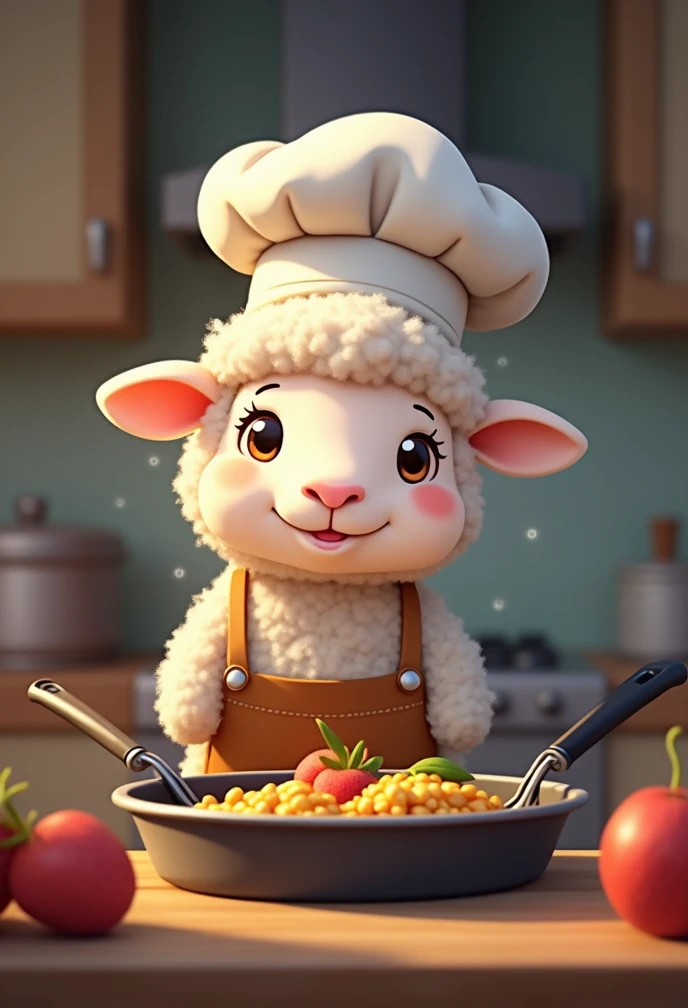 Cute Sheep Chef、Anime Style