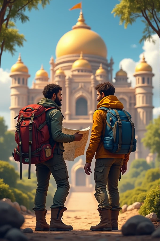 Conclude with Ravi and Arjun stepping onto the academy grounds, ready to embark on their new journey together. Emphasize their readiness to face the challenges ahead and chase their dreams