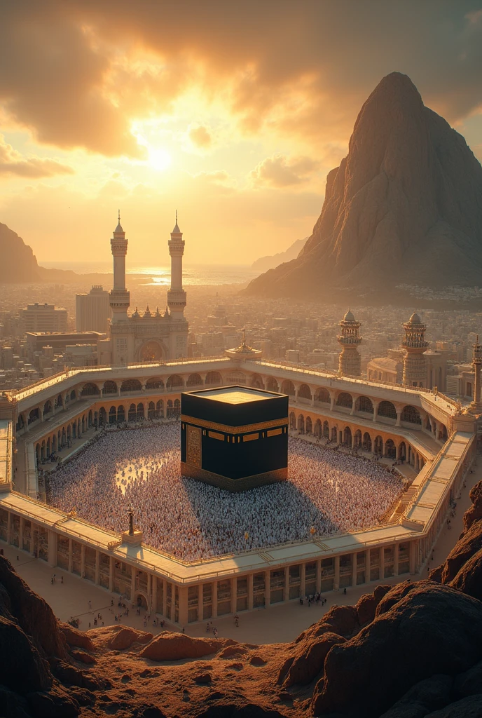 Makkah picture with ground without public