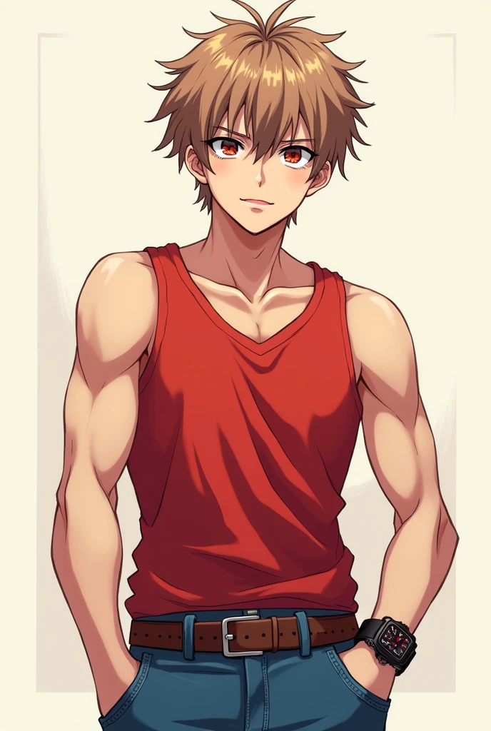Meisterwerk, best quality, Ultra-detailliert, Illustration, Epische Beleuchtung, Filmische Komposition, isometrisch, 1man, nur, stattlich, Elderly man, braune Augen, schwarzes Haar, kurzes lockiges Haar, hellbraune Haut, black tanktop, schwarze Boxer, Zauberhafter Blick, Fesselnde Pose, drinnen, Schlafzimmer, muscular, strong, Blick auf den Betrachter, large pectorals, dicke Oberschenkel, flush, Seductive Smiling, geschlossener Mund,(8K:1.1),