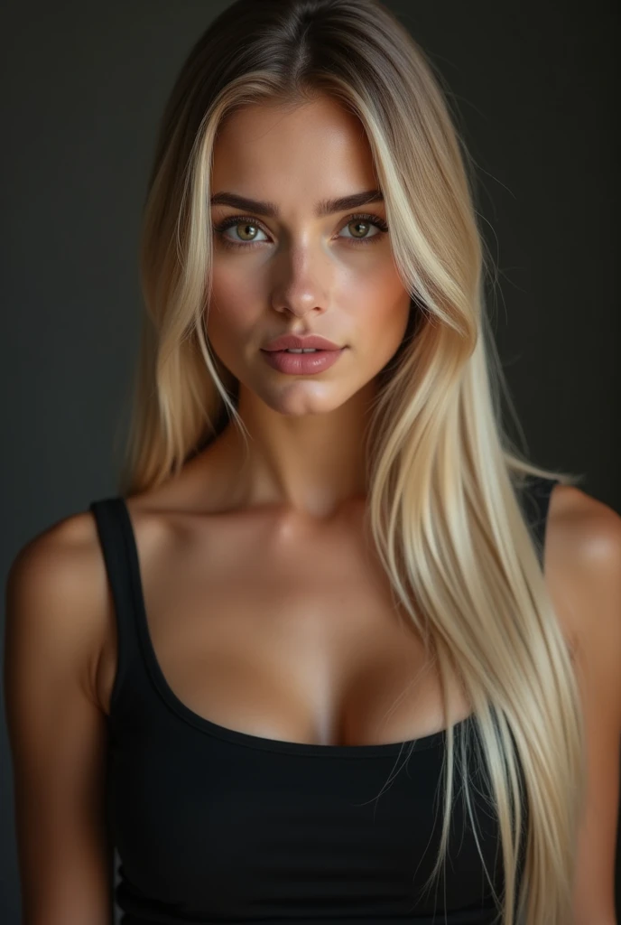 blond woman in a black suite posing for a picture, a portrait by Seb McKinnon, reddit, digital art, blonde goddess, beautiful blonde girl, gorgeous woman, dasha taran, beautiful blonde woman, y girl, anna nikonova aka newmilky, instagram model, a gorgeous blonde, stunning woman, irina nordsol kuzmina, gorgeous female, sexook at the camera, large breastboobs