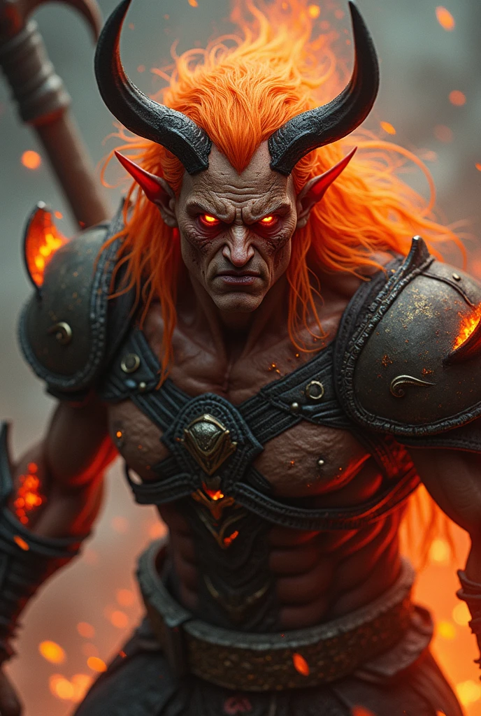 portrait of wukong, pbr, atmospheric fog, dynamic lighting, dark cave, angry face, standing pose, full body shot