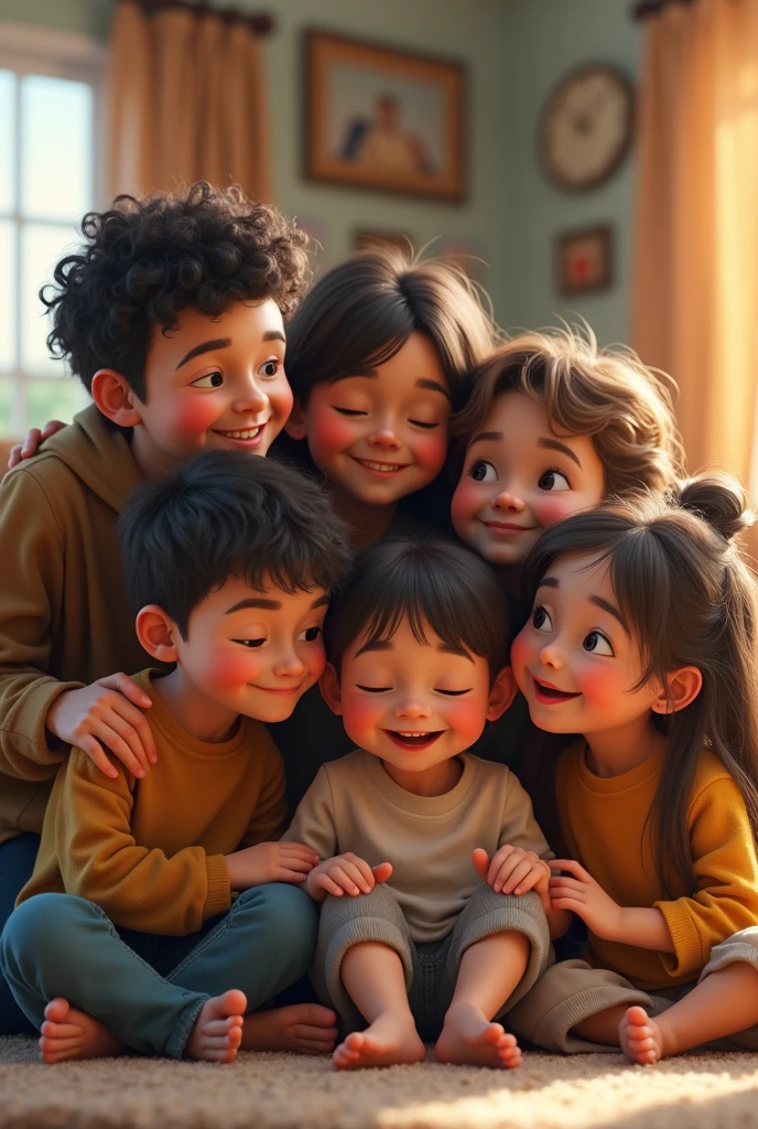 Seven siblings confirmed by Four girls and three boys Disney Pixar 