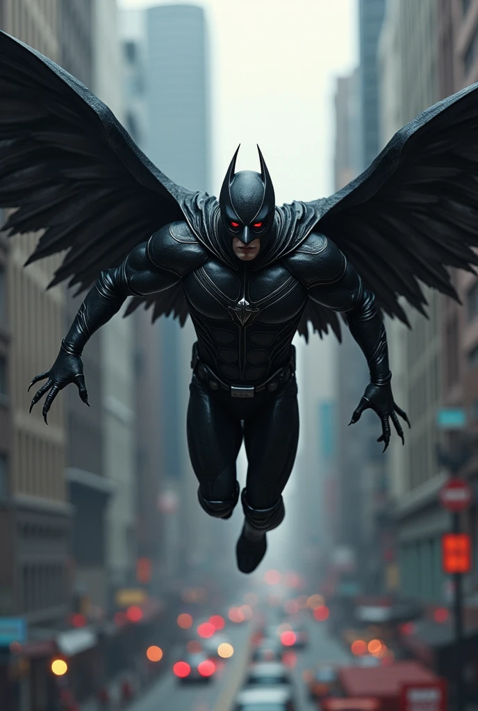 Draw a Vampire Flying Through the City