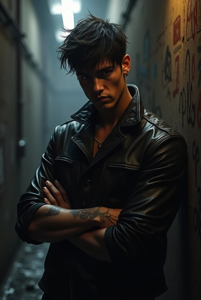 A bad boy behind prison bars