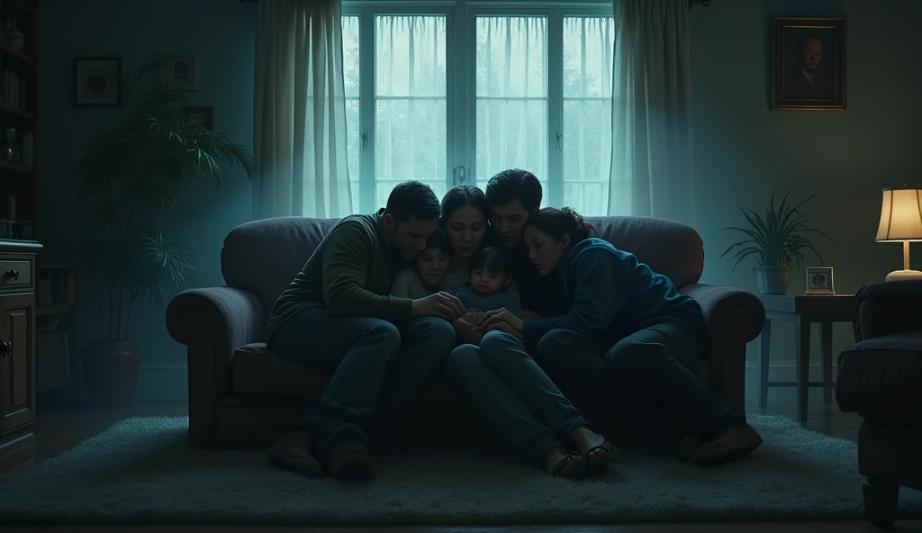 Family scared horror 