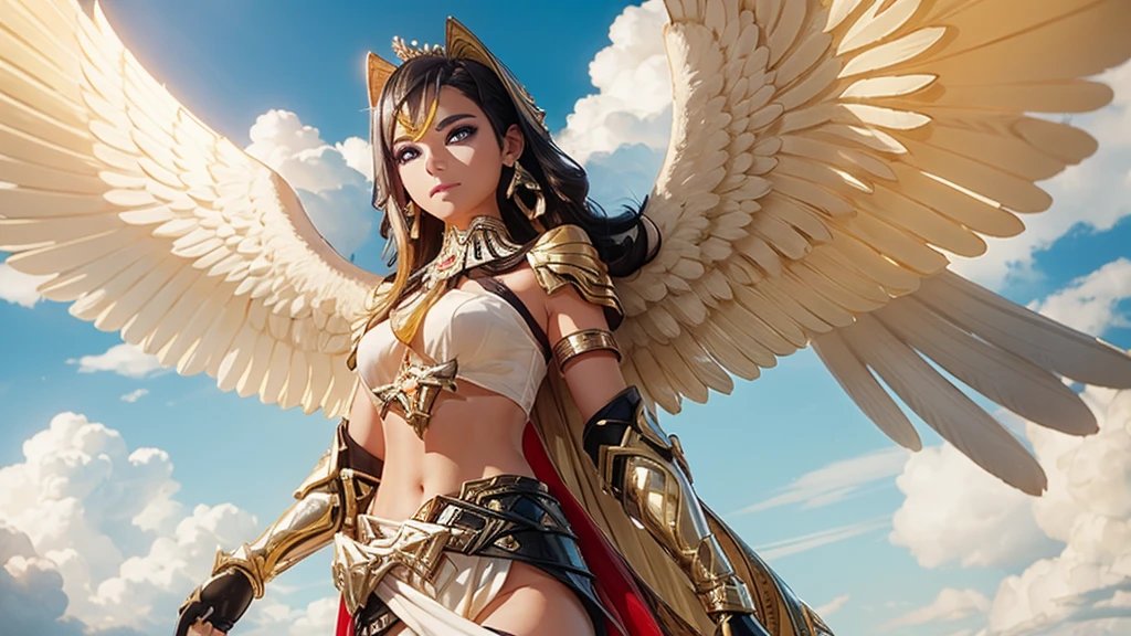 (translator:.95), High angle photo of a gorgeous young Valkyrie woman in Stefan Kostic style, Realistic skin texture,(Winged Helmet:1.1), (Valkyrie Armor:1.2), 1 / 2. Body Crop, 8 5mmartレンズ, 1 1. 2, Sharp focus, 8K high resolution, Very detailed, Complex, elegant, art:スタンリー・ラウとartジャーム