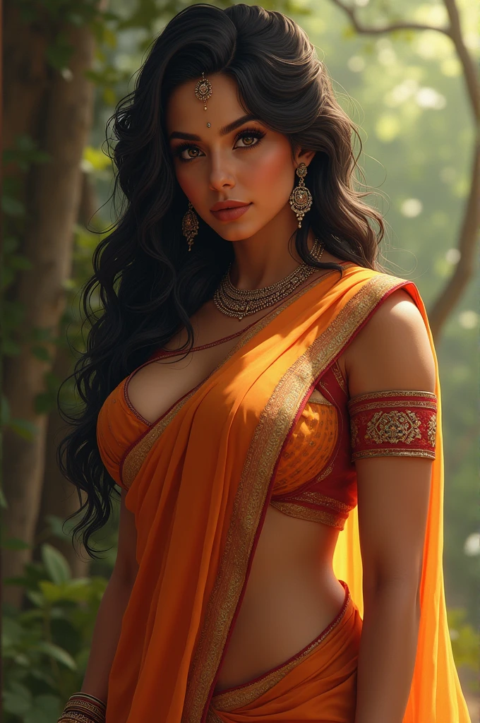 portrait, boy,South Asian woman, ((princess pose)) ,very very big breast, soft nylon sexy saree , ((black color saree)),modern light saree, colorful, good anatomy, best quality, (((masterpiece))), high quality, realist, best detailed, details, realist skin, skin detailed, underboobs, beautiful posing under a fairy tale of exotic magical flowers and meadows background,girl sit in lake,big_boobs , smile, flowers put on hand, wearing bangles wearing adherence, wearing saffron paste on forehead, Realism, High detailed ,Sexy Big Breast,girl wearing indian ((saree)), show half nipple, flowers garden , meadows ,princess dress, waterfall
((Girl immersed in water upto neck)),,undersized clothes,queenofmanedef,sari, face_in_assrecostado,AssRipple, poses,lace armour blouse