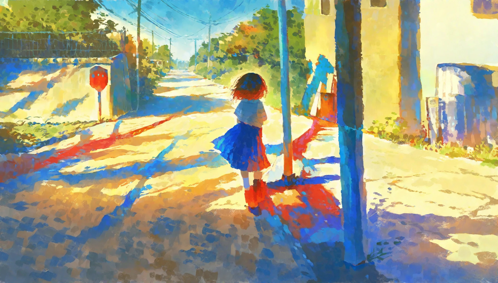 score_9, score_8_up, score_7_up, score_6_up, score_5_up, painting of person walking through swirls of red and blue colors in a street, use of color theory, amazing art, masterpiece, best quality, high detail, style of makoto shinkai, by makoto shinkai, by Makoto Shinkai, trending on art-station, trending on art, 4K resolution, perfect lighting, perfect colors, perfect perspective, balanced composition,High quality, cinematic, dramatic, vibrant colors, dynamic, intricate, detailed, by makoto shinkai,
