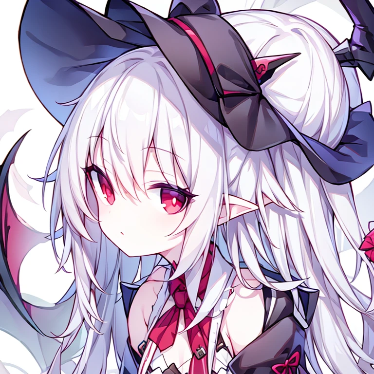 kelala girl,white hair,Red eyes,school swimsuit,