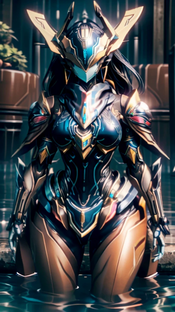 1 girl, no face, mysterious, helmet, Asuka cosplay costume, bodysuit,standing pose,Extreme detail expression,Ultra High Definition,Maximum Detail Display,Hyperdetail,Clear details,Amazing quality,Super details,Unbelievable,HDR,16K,details,The most authentic, Glossy metal, Dark, pov, dynamic angle, detailed light, dramatic_shadow, ray_tracing, reflection,Raw, cinematic shot, (sharp focus:1.5), (photorealistic:1.4), twilight lighting, volumetric lighting, ultra high res, 16K,dramatic lighting,