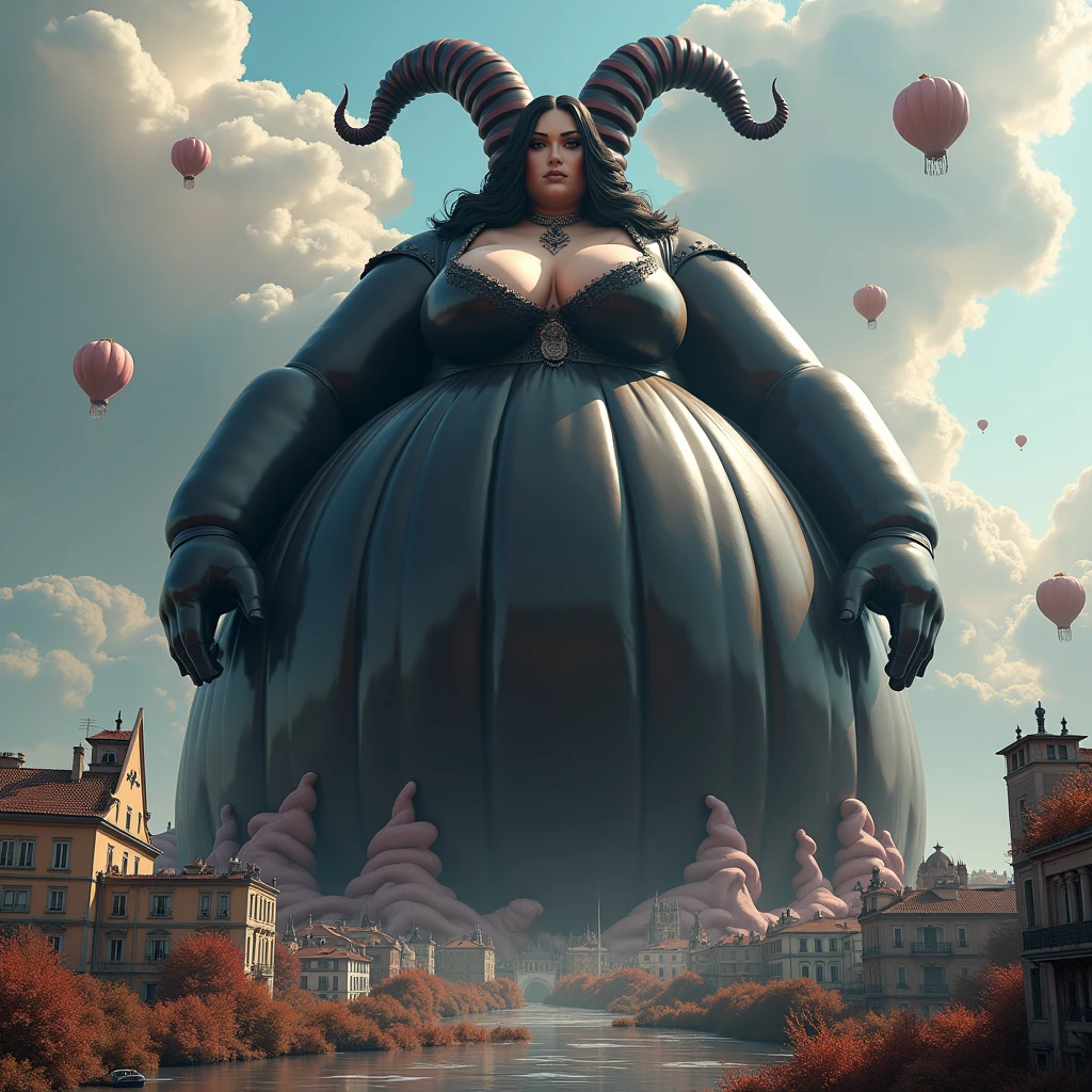 (Same character, front, side, back), (full body), generative front view, generative side view, generative back view, 3 view, nude female orc, extremely detailed, character reference sheet, black background, ((Nude Human Torso)), Extremely huge breasts, wide hips, huge ass, puffy long nipples, large thigh gap, (masterpiece, hi quality: 1.1), Maternal, porcelain skin, sparkly skin, full nudity, NSFW, thick thighs, curvy body, succubus, curly goat horns, Massive Breasts, red skin, thick lips, fat lips, horse legs, hooved feet, t-pose, a-pose, robotic limbs