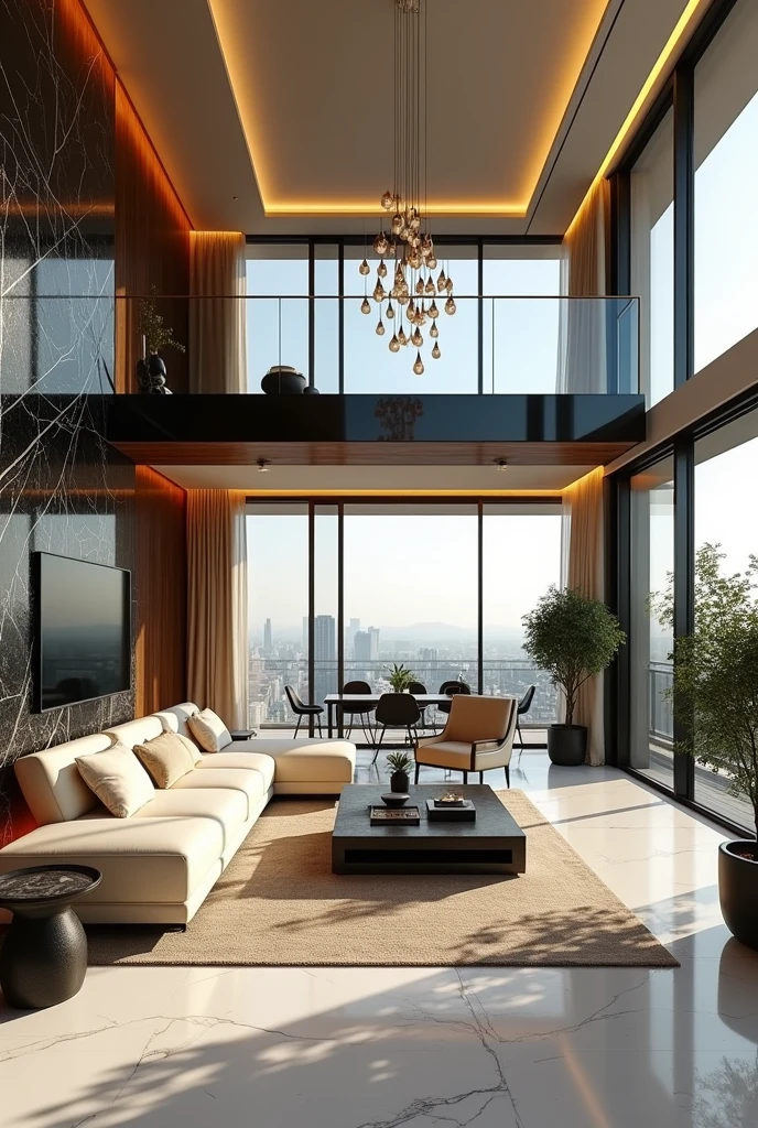 Illustration of Mezzanine Level Design For Luxury Penthouse