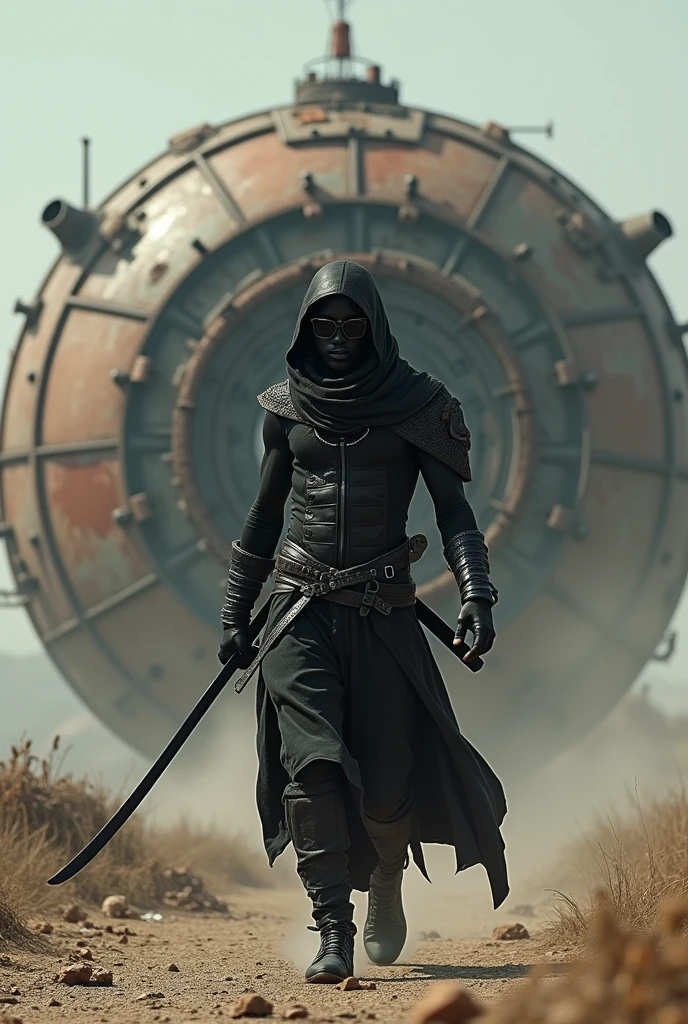 Star Wars poster，A man in a hoodie walks in the desert, fantasy style 8 k octane render, HQ 4K wallpaper, (rendering by octane) Fantasy style, hooded cloaked sith lord, cinematic 4k octane render, 4 k movie octane rendering, octane render cinematic, dune style, octane render”, octane render”, ww 1 sith sorcerer