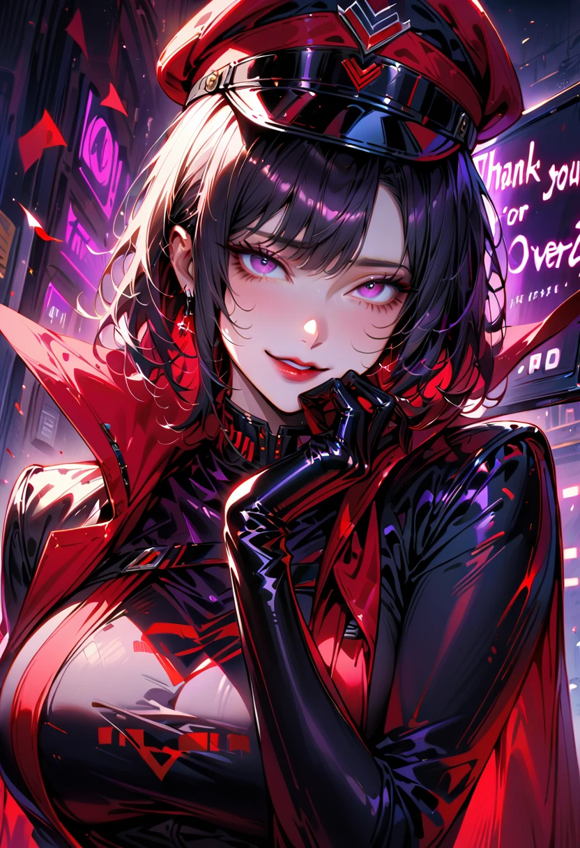 Girl, (laser transparent pvc texture clothing:1.2),evil smile,close mouth, (half-closed eyes:0.9), smug, black background,portrait,particles in the air,
<lora:nijiexpress:0.3> <lora:flat2:0.5> <lora:shutenDoujiFateGrand_v10:1> <lora:deluster2:-0.4>