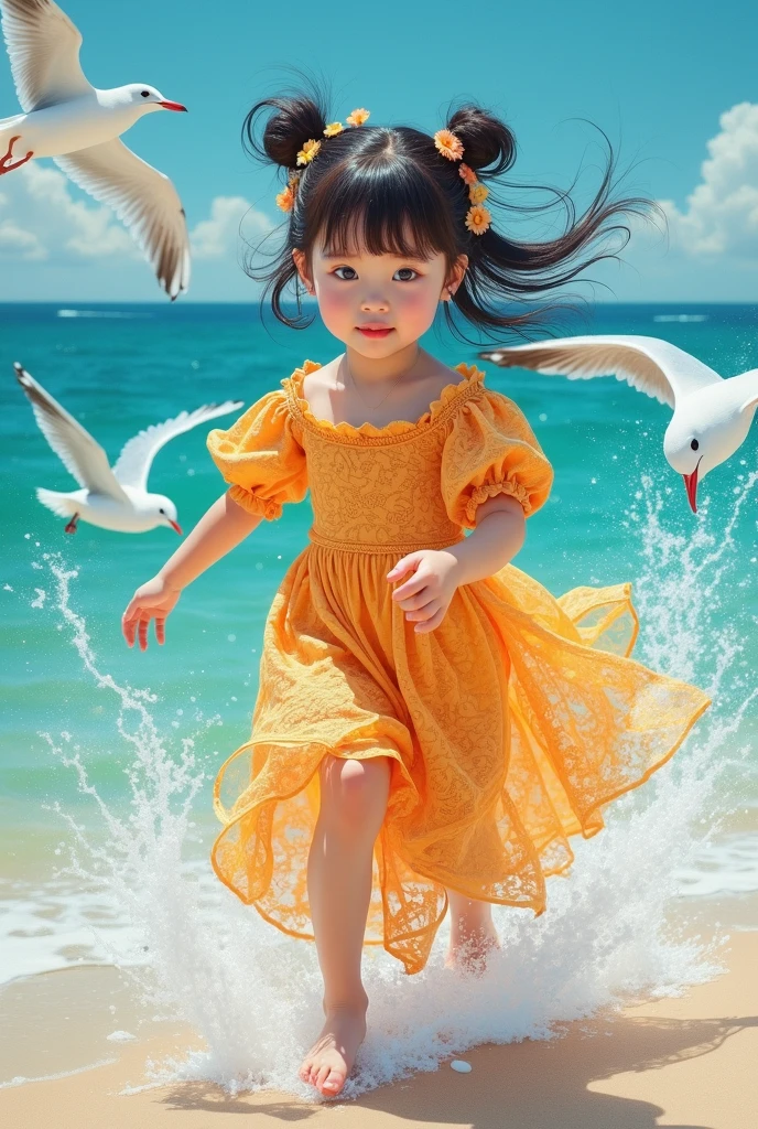 Baby in beach clothes