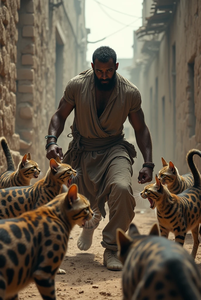 An Ethiopian man working hamster kombat airdrop