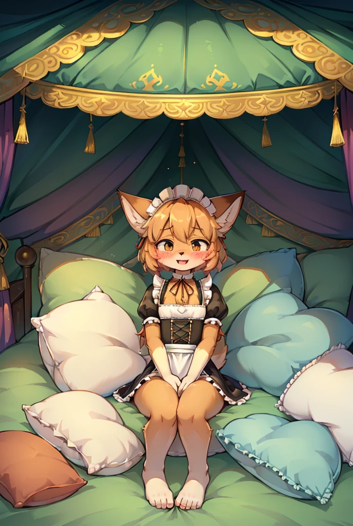 （masterpiece，best quality），mine, The Beast, , (Light and shadow suitable for any Pillow background））, 穿着Maid costume的可爱女孩在Pillow上摆姿势,，Maid costume，nature,, (blush),a smile，Pillow,（Lots of Pillow），Soft cushion，（canopy bed），（Pillow），Lots of Pillow，（Friction in the crotch），（（PillowCamel）），（A tail），（Around the protagonist），steam，（Pillow），（LuxuryPillow），（Palace Pillow Pattern Pillow），（palace），（outdoor的背景），（Gorgeous Pattern Pillow），Soft Pillow，，（Classical European style bedroom ），（excited，shy person，Lack of expressiveness，），pillow hump,，(Deluxe Rococo Canopy King Bed),Luxurious curtains with ornate ruffles and ribbons hang around the large bed.,((((The bed is piled with many Pillows)))),Quilt details,Detailed bed linen,Ruffled Bed Skirt,Deep Bed,Background with depth,((Pillow in detail)), ((((A Lot of Pillow))))，,，Detailed Soft Pillow,,((女孩正躺在许多Soft Pillow上,There are many Pillows around))，、、In a large canopy bed、Soft sheets and quilts、Colorful soft Pillow、Lots of Pillow、Soft toned bed、Ruffled curtains around the bed.。Delicate face，（Ornate pattern pillow），Soft pillows，，（outdoor ），（Excited face，Opened his mouth，Shy，），,MASTURBATING WITH PILLOW,，，FORTUNES，fox girl，，sweaty，，sitting，，Blushing，Shy,((feet on pillows，feet trample on pillows))，peeing,urine stained on pillows