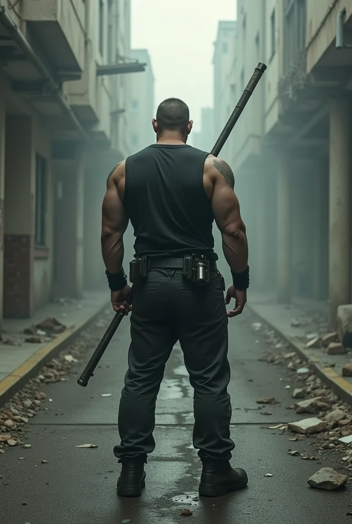 Krav Maga fighter with a knife