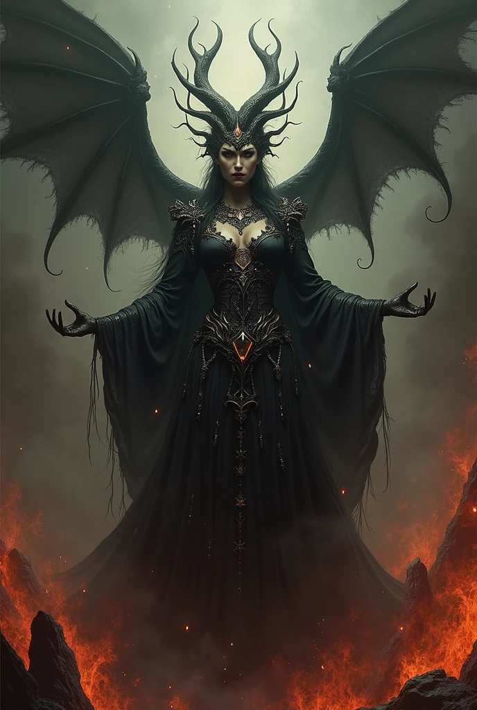 (masterpiece, best quality)
LilithDiablo, 1girl, solo, breasts, looking at viewer, smile, long sleeves, dress, jewelry, closed mouth, wings, horns, wide sleeves, black dress, colored skin, halo, demon girl, demon horns, colored sclera, demon wings, demon, multiple horns
<lora:epi_noiseoffset2:1>, <lora:add_detail:0.7>, <lora:LilithDiablo:1>