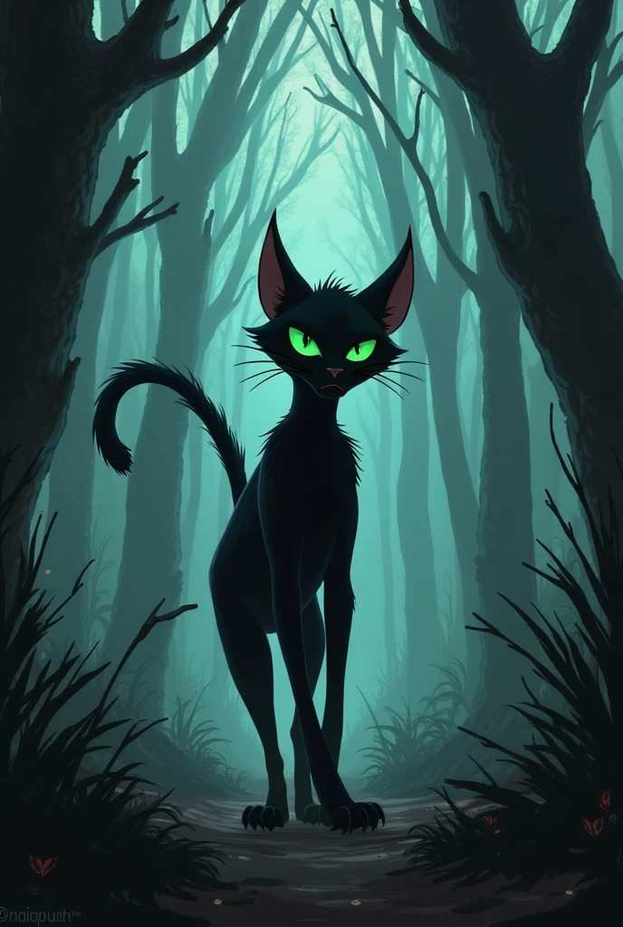 Black catgirl
