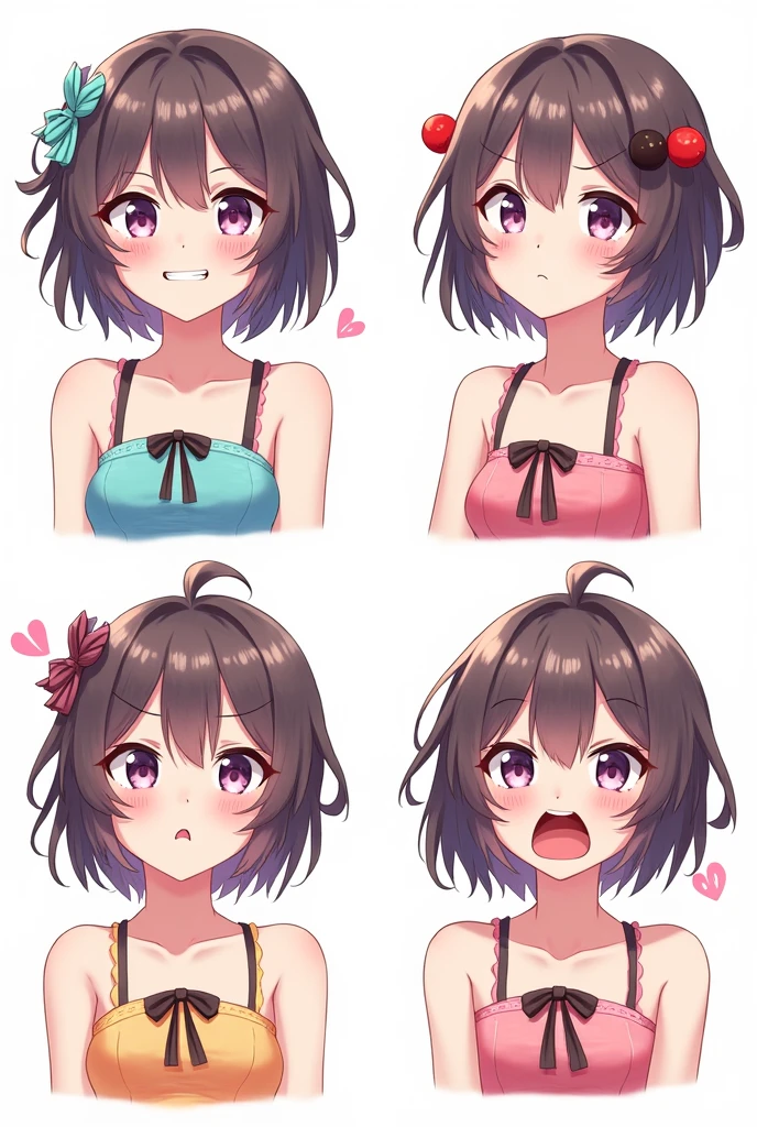 top quality, masterpiece, ultra high resolution, 8k, sun,  ((white panties, polka dot Panties, ultra-small panties,)), ((white bra)),  (((breasts, Well-endowed))), girl manga style, soft line art, digital enhancement, girl manga touch,  (short hair),braid, red ribbon, soft drawing, beautiful black hair, clear eyes, ((flustered gesture, surprised expression)), ultra-detailed digital anime art, clear face depiction, ultra-detailed girl manga character art, clear facial features,   (lower body) , face focus, beautiful and aesthetic:1.3、High quality:1.3