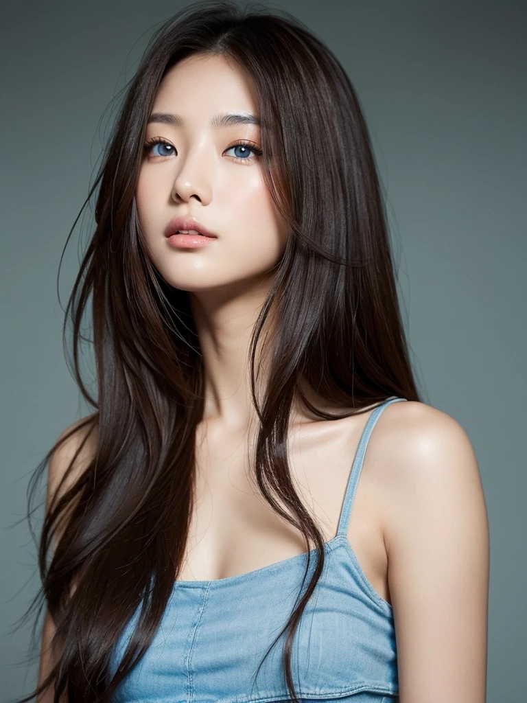 Highly detailed CG Unity 32k wallpaper, Realistic , photographrealistic , Raw photo , high-definition RAW color photography , professional photograpy , Best Quality , 超A high resolution , ultra-detailliert , official photo . Break sharp focus , detailed shadow , Soft lighting , Bokeh , bloom , Light from the front , Cinematic lighting , Light on Face , Beautiful lighting , Retro environment , Camera Flash , a polaroid photo , lo fi , Graded Tone , Film grain . adorable girl , kind , grateful , Seductive smile , Natural makeup , Beautiful eyes , Big eyes , Natural eyes . Thin eyebrows . Breaking small breasts . slim . Short stature . Beautiful skin . gleaming skin . Smooth skin . Natural Skin . Break POV . ((close up)) . (Beautiful face) .1a person、 Half body shot,extremely detailed cute girl,(20yr old)、