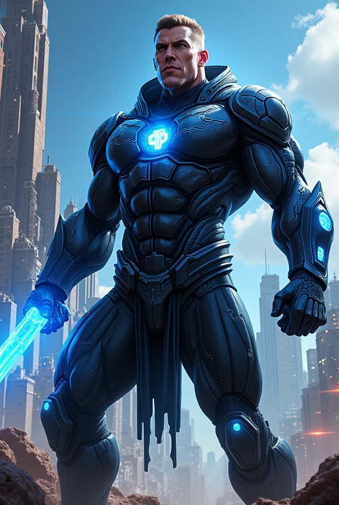 A superhero with telekenisis,laser eyes and sterchy body