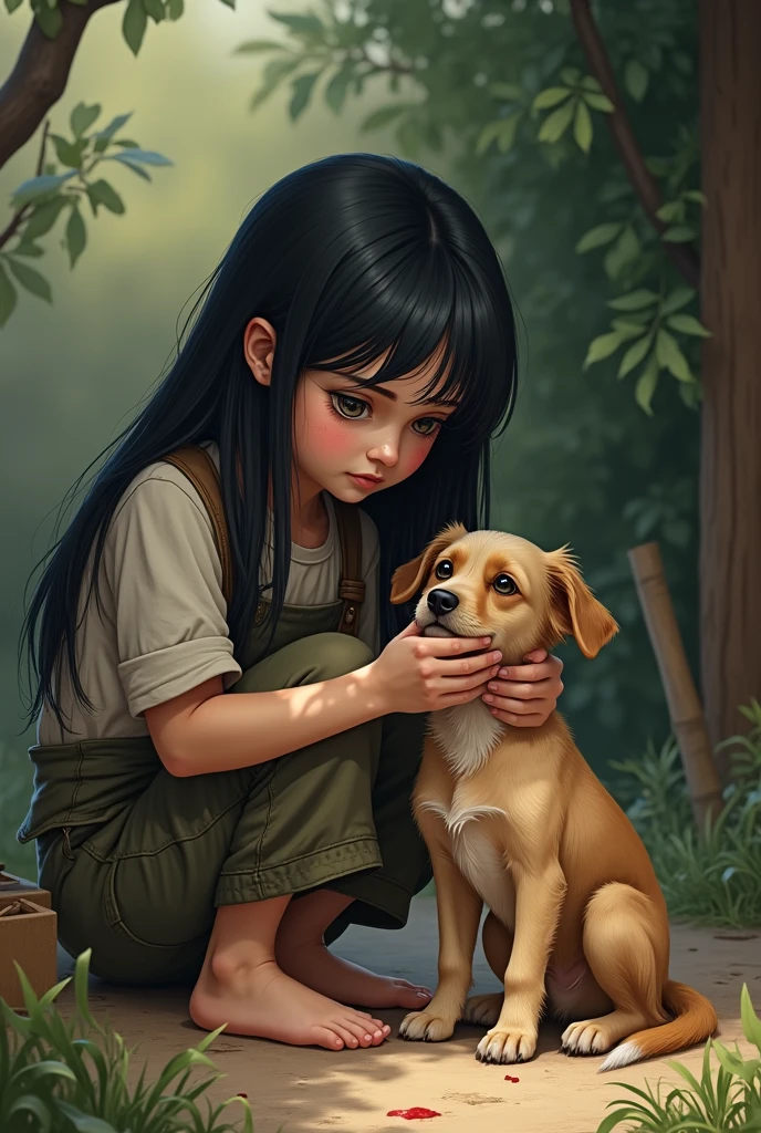 Lostgirls, An 11-year-old girl holds a dog that fits its head in the middle of its open legs and licks its panties, Genius Rose. a puppy licking her private parts, Dorothy Gale, Wholesome, Assistente de OZ, flor