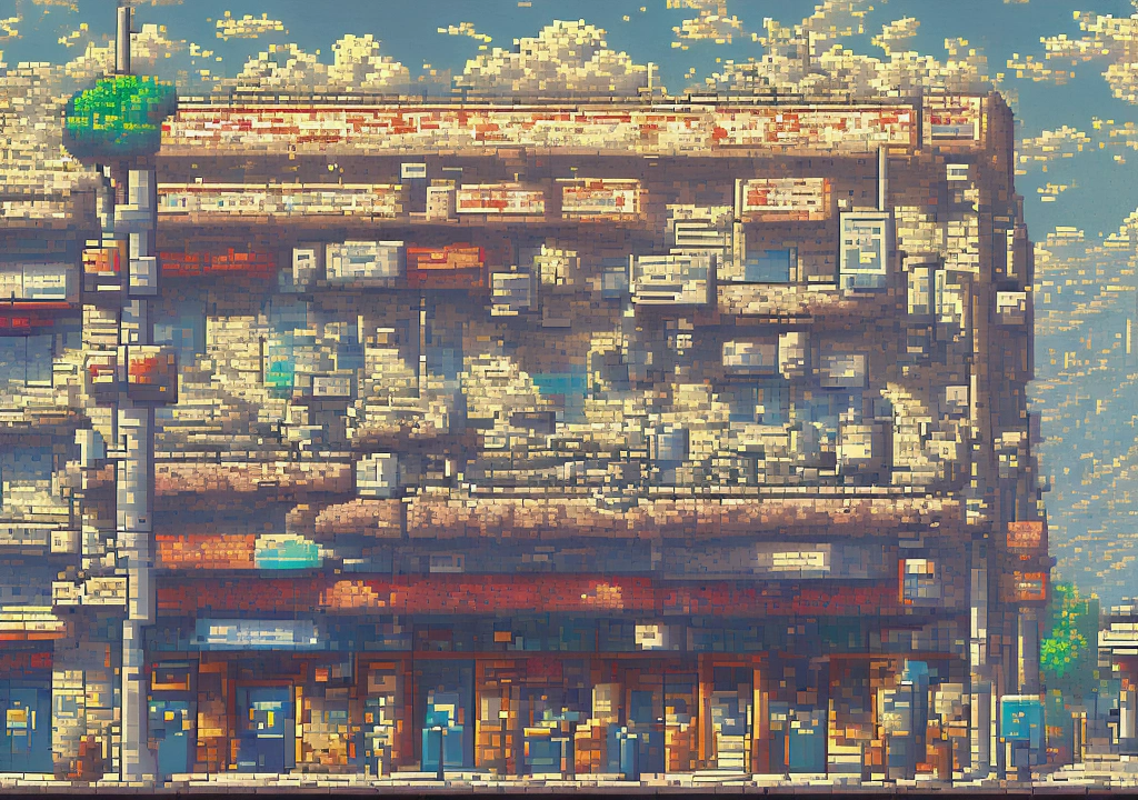 16 bit pixel art,retro style study room, by studio ghibli, cinematic still,hds 