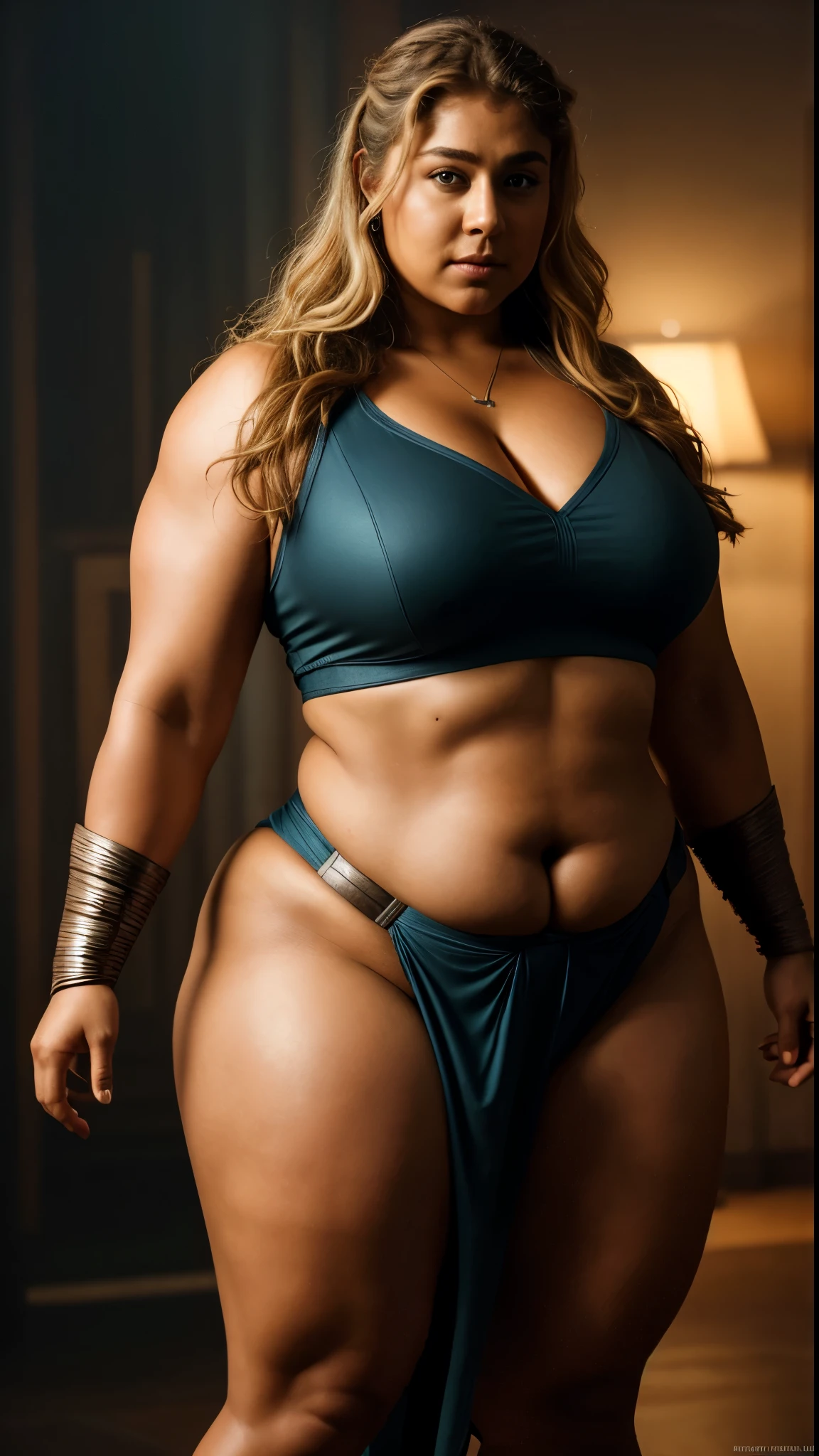 (powerful and huge giant hairy woman:1.2),(Vulgarity Porn actress:1.3),arafed woman in chain bikini posing in the runway show, a portrait inspired by Ryan Barger, tumblr, dada,  bodybuilder superhero  bikini, feminine and muscular, muscular girl, massive muscles, muscular, shredded, muscular ultraviolent woman, powerful and huge, giant stunning goddess shot, huge muscles, very beautiful. big muscles