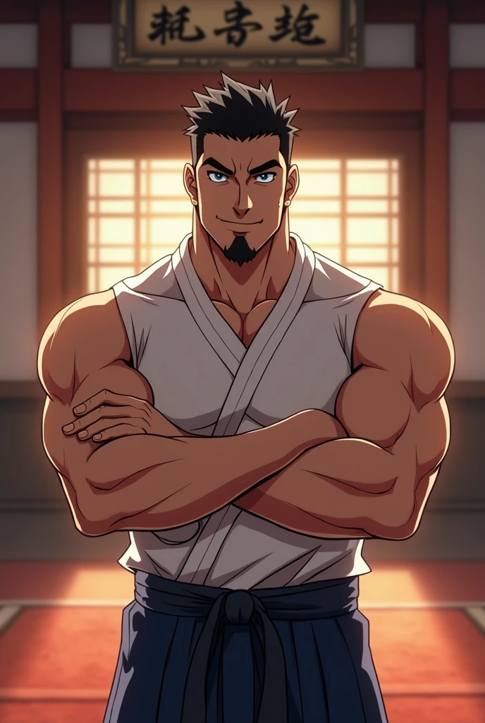 (japanese man), fun-etchu, loincloth, onsen, beard, (40 years old), dynamic pose, cherry blossom, steaming body, sweat, see-through,, (best quality), (masterpiece), (highly detailed), cinematic, (detailed background), depth of field, intricate details, 8k, bara, photo of a handsome man,