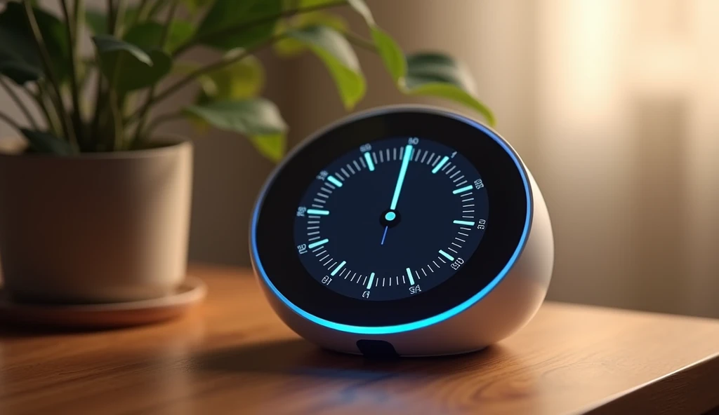 Meet the New Echo Spot: A sleek smart alarm clock with Alexa, offering vibrant sound and a customizable display. Perfect for waking up, winding down, and everything in between.