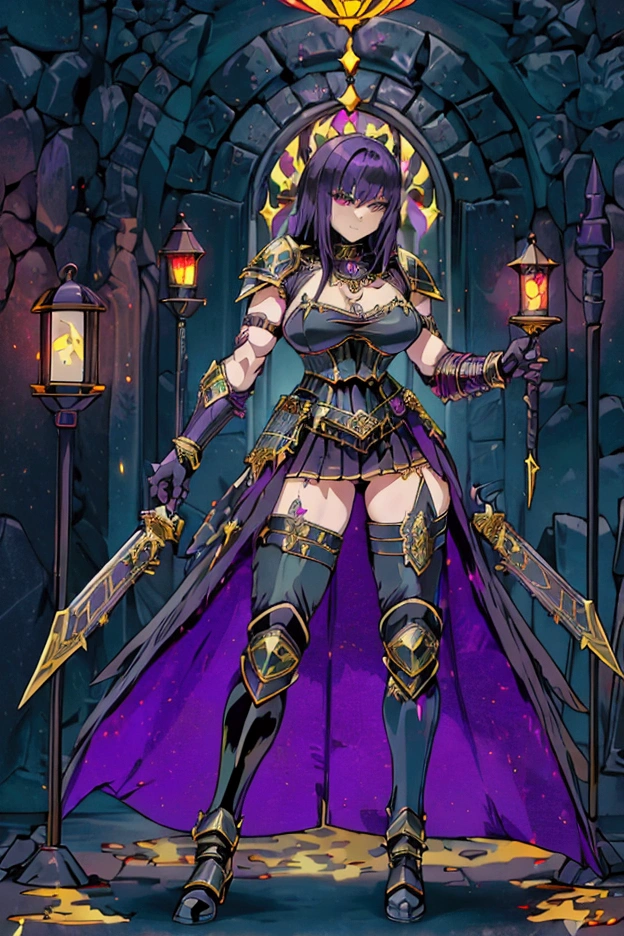 (Highest quality), Dark fantasy, Big sword, Magical girl, Gothic, Twin tails, Realistic, Super detailed, High resolution, anime,