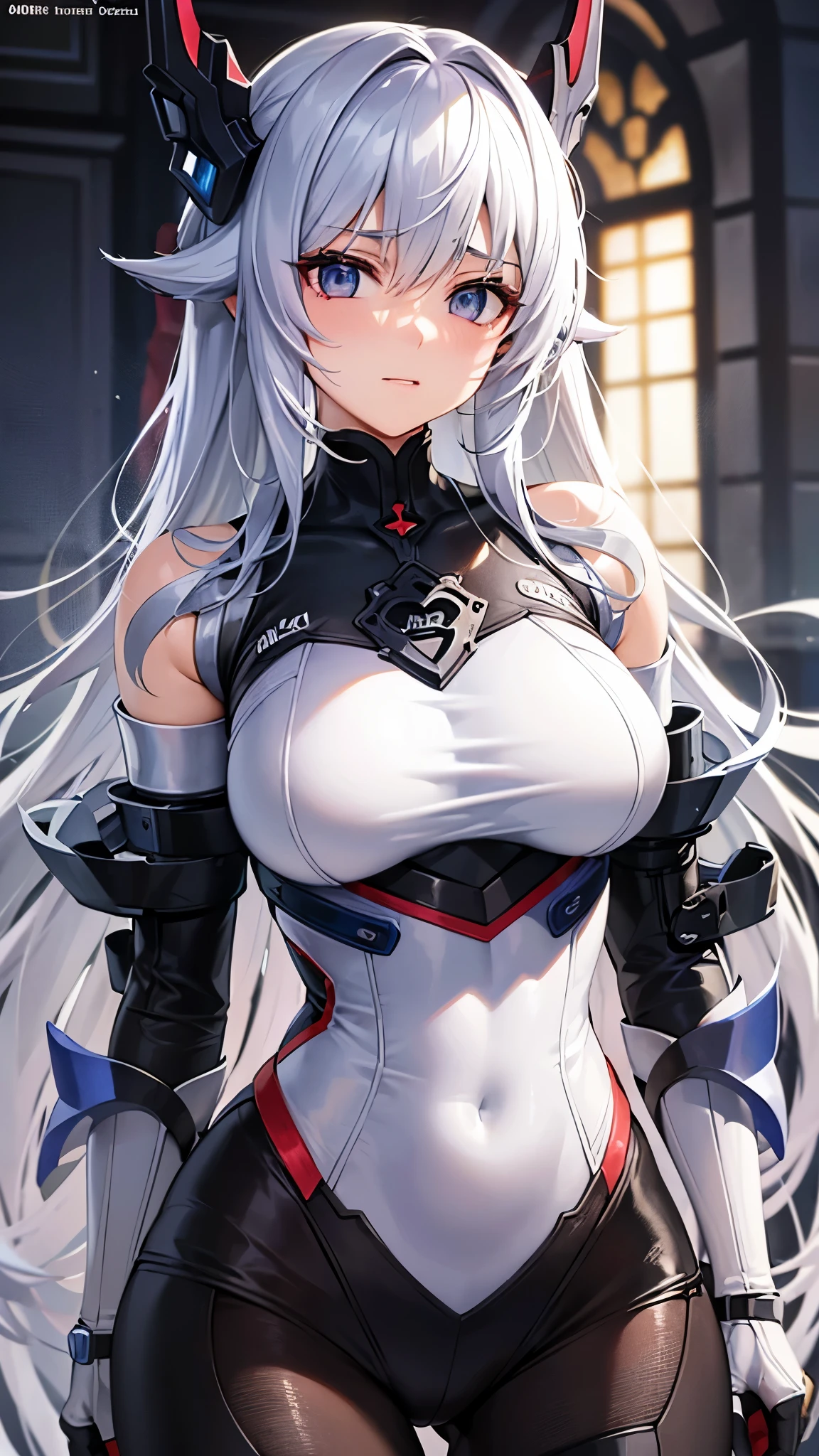 (masterpiece:1.2, Highest quality), (Realistic, photoRealistic:1.4), Beautiful illustrations, (Natural Side Lighting, Cinema Lighting), Looking at the audience, Upper Body, (Front view), 1 girl, Perfect Face, Symmetrical cute face, Glowing Skin, Baby Face, Long eyelashes, (Large Breasts), (Wide Hips),Beautiful Hair, Beautiful Face, Beautiful and beautiful eyes, Beautiful body, Beautiful breasts, Beautiful thighs, Beautiful legs, Beautiful fingers,(Beautiful views),(Cute Smile:1.2, Superior),Knee socks,Layered skirt,(Clothing Belt:1.5),((Sexy Bondage Cosplay:1.5)),Bikini Tops